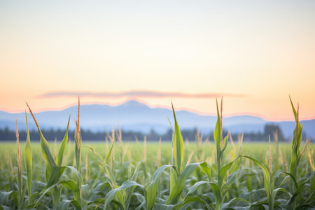 golden ears of corn in the duskの素材