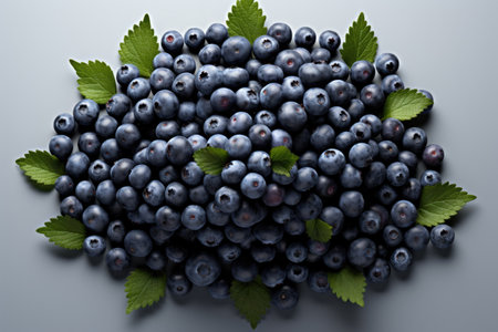 a cluster of blueberries arranged to mimic a globeの素材