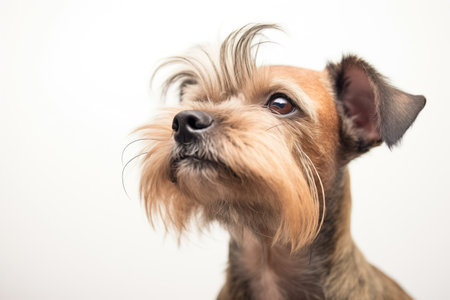 terrier mix with sporadic ear and nose twitchesの素材