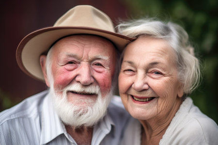portrait of a senior couple enjoying their retirement togetherの素材