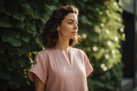 person, shopping for ethical fashion pieces in vintage storeの素材