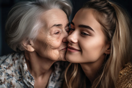 shot of an affectionate mother and daughterの素材