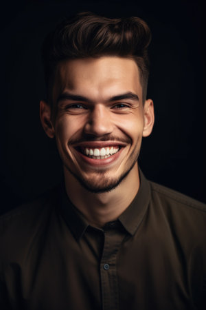 shot of a handsome young man smiling and looking confidentの素材