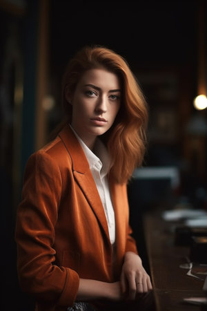 shot of a beautiful young fashion editorの素材