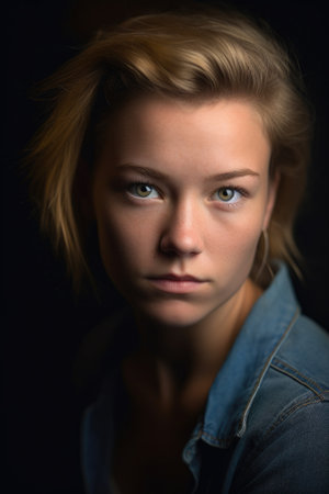 portrait of a confident young woman who is about to receive her hepatitisの素材