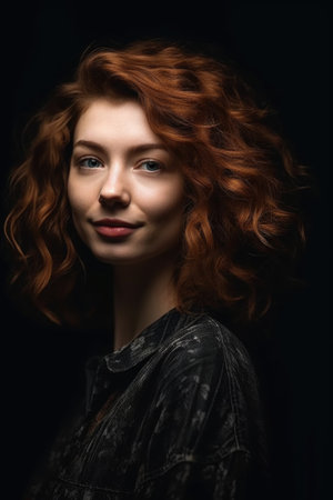 shot of a young woman looking proudの素材