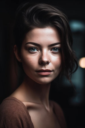 shot of a beautiful young womanの素材