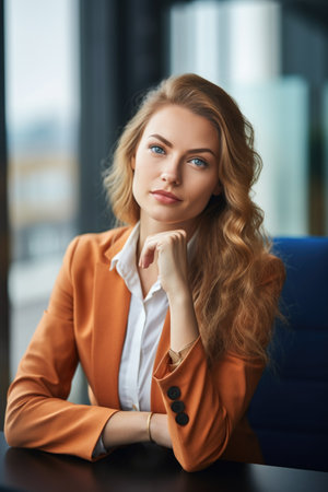 portrait of a confident young woman working in developmentの素材
