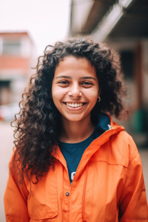 portrait of a confident young woman working at an ngo in the cityの素材