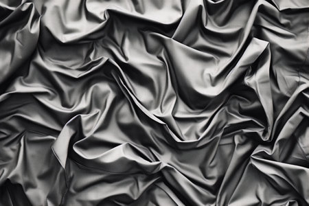 high contrast black crumpled paperの素材