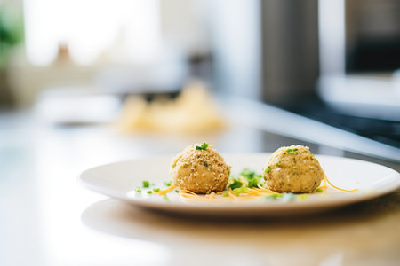 falafel dough balls, raw and perfectly roundedの素材