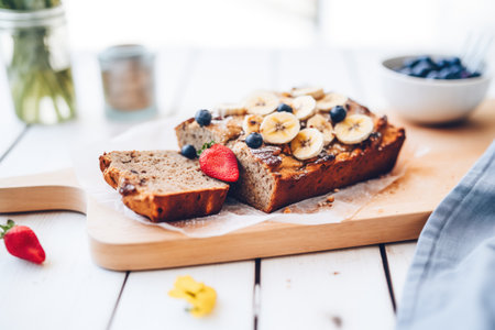 vegan banana bread without eggsの素材