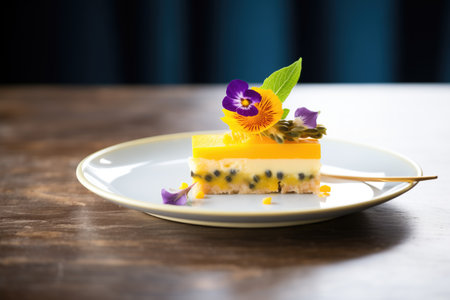 a passion fruit raw cake sliceの素材