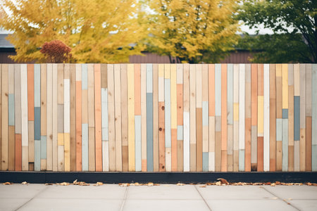 wooden planks arranged as a fence
