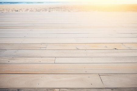 sunbleached wooden planks on a beachの写真素材