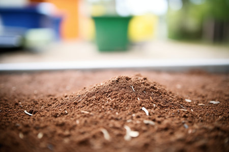 photograph of organic potting soil mix ready for useの素材