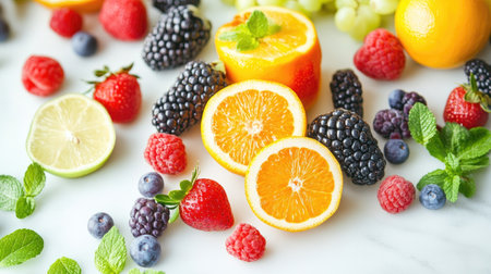 A bright luxury kitchen with an all-white design, featuring floor-to-ceiling glass walls overlooking a lush garden, and a double oven built into a custom cabinet wall.の素材