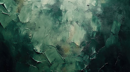 Moody oil paint texture with shades of dark green, brown, and gray, layered with rough strokes and deep shadows for a rustic feelの素材
