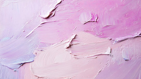 Pastel pink and lavender oil paint strokes with a soft, dreamy texture and subtle brush patterns as a delicate backgroundの素材