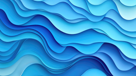 Abstract blue sea background gradient with rippling water in shades of sky blue and indigo.の素材