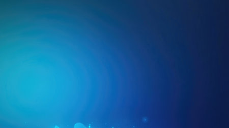 A clean, abstract blue sea gradient background with shimmering effects and no defined horizon.の素材