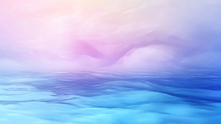 Abstract blue sea background gradient with rippling water in shades of sky blue and indigo.の素材