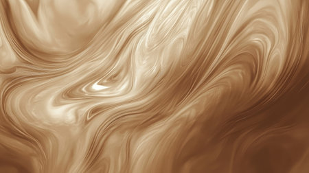Soft mocha brown swirling smoke creating a modern and artistic abstract background with fluid motion.の素材