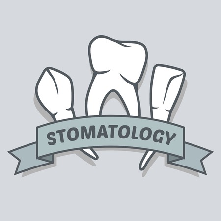 Vector illustration of three types of teethのイラスト素材