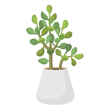 Cactus and succulent in pot domestic colorful cartoon vector illustration. Decorative flower plant. Isolated icon cactiのイラスト素材