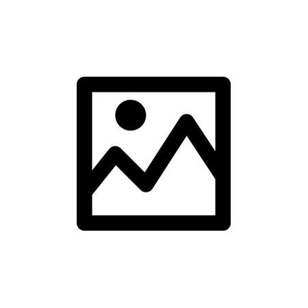 Image picture, simple web or mobile interface vector icon. Isolated on white background. Arrow symbol for your web site design, logo, app, UI.のイラスト素材