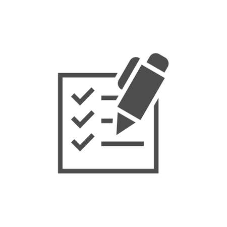 Document check list with signature, finance, money and banking line style vector iconのイラスト素材