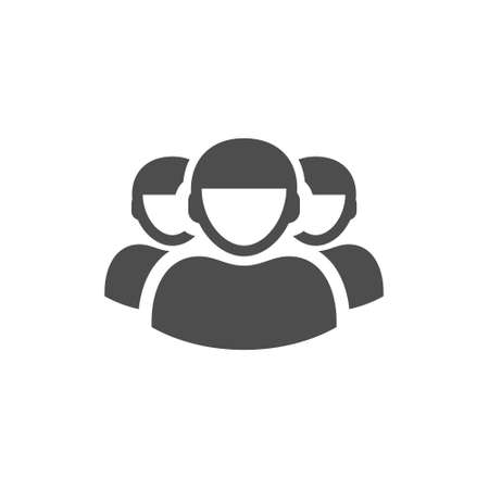 Group of people glyph style vector icon