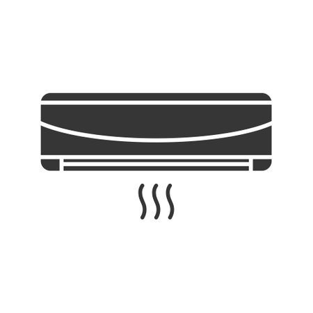 Air condition split system glyph single isolated vector iconのイラスト素材
