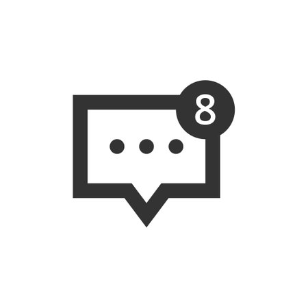 Chat speech bubble and dialog balloon line style vector iconのイラスト素材