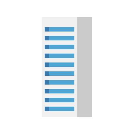 Modern city building, isolated vector flat cartoon illustrationのイラスト素材