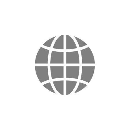 Globe planet, travel glyph style vector iconのイラスト素材