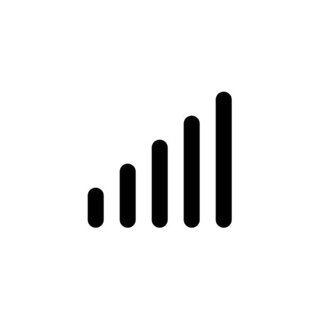 Phone signal level, line web or mobile interface vector iconのイラスト素材