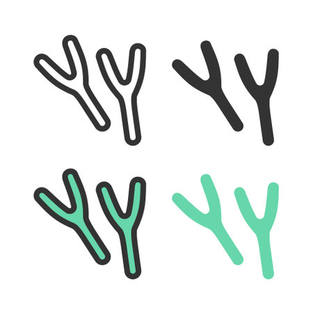 Bacteria, microbe, virus outline vector icon setのイラスト素材