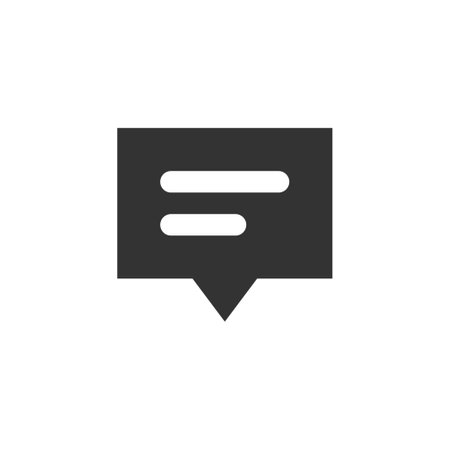 Chat speech bubble and dialog balloon filled style vector iconのイラスト素材