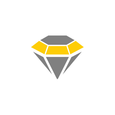 Diamond treasure, finance, money and banking glyph style vector iconのイラスト素材