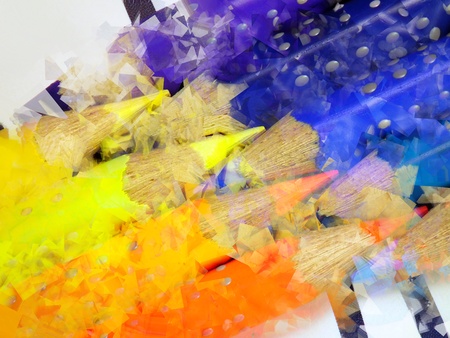Artistic crayonsの写真素材