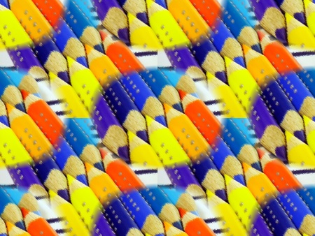 Artistic crayons collageの写真素材