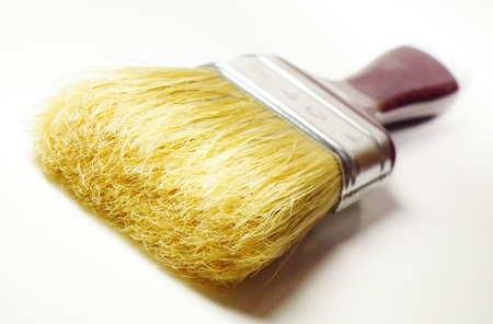 A brush isolated on whiteの写真素材