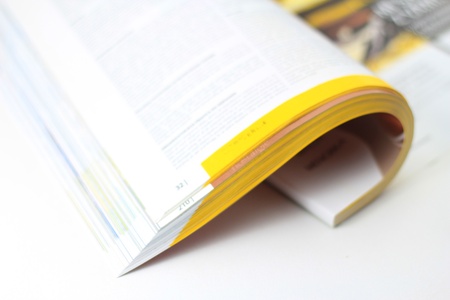 Pages of magazine の写真素材