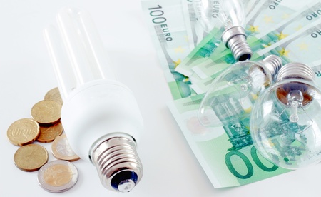Expensive energy and green energy concept 
