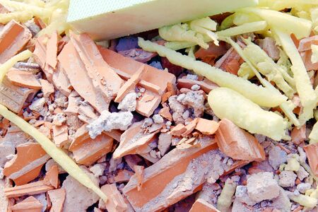 Waste on construction site 