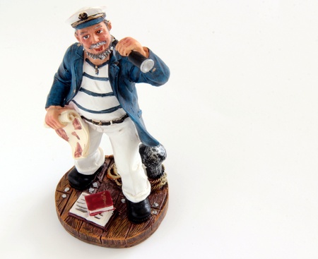 Sailor figure on white background の写真素材