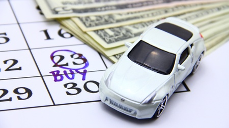 Buy a new car concept の写真素材