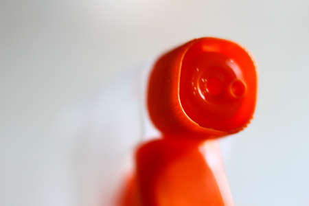 Close up of a container, spray bottle. Macro.の写真素材