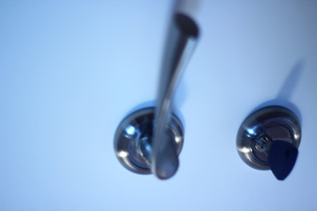 Safety doors in the apartment.の写真素材